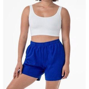 LA Apparel HEAVY JERSEY GARMENT DYE GYM SHORTS